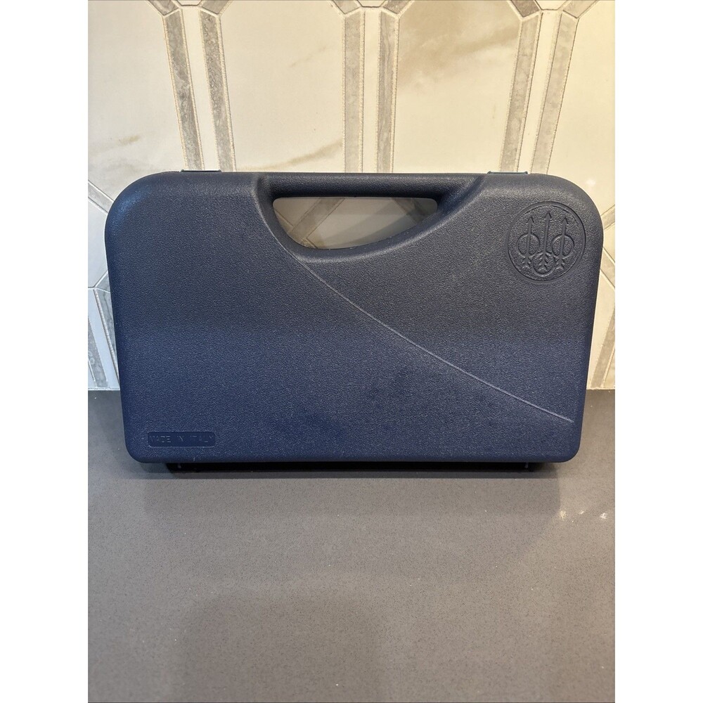 OEM Beretta Blue Polymer Handgun Hard Case - Made in Italy (7" x 11.5")